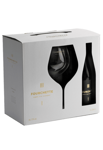 4 X 33cl + Glass Fourchette Gift Box